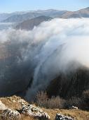 6 cascata di nebbia sull'anticima